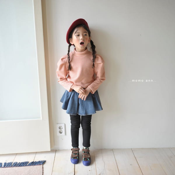MOMO ANN - Korean Children Fashion - #Kfashion4kids - Fleece Denim Skirt - 2