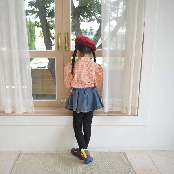 MOMO ANN - Korean Children Fashion - #Kfashion4kids - Fleece Denim Skirt - 7