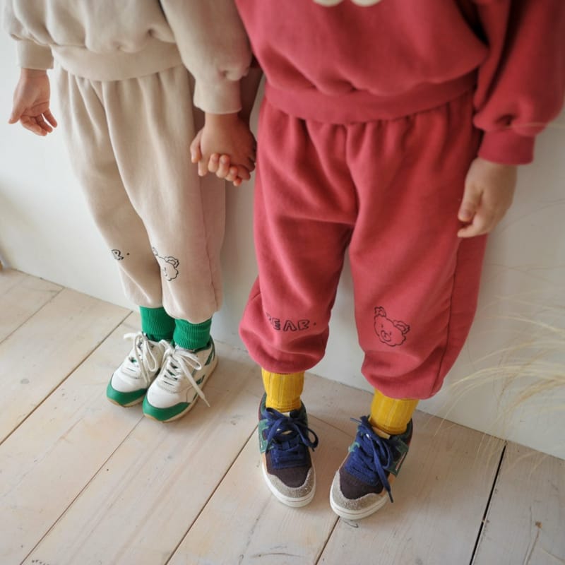 MOMO ANN - Korean Children Fashion - #Kfashion4kids - Bear Top Bottom Set - 11