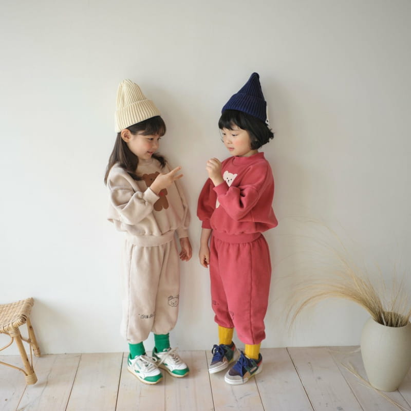 MOMO ANN - Korean Children Fashion - #Kfashion4kids - Bear Top Bottom Set - 2