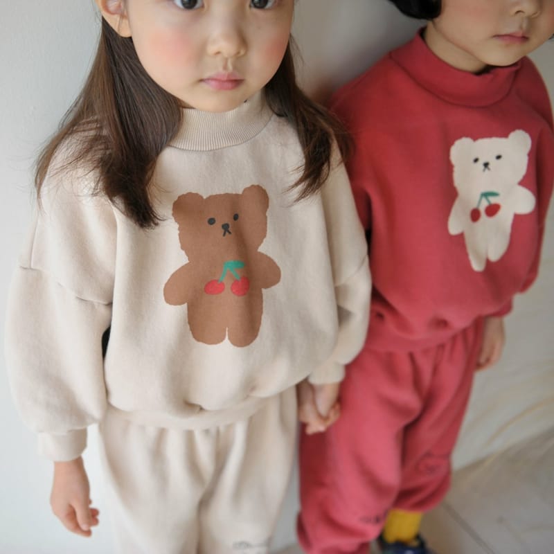 MOMO ANN - Korean Children Fashion - #Kfashion4kids - Bear Top Bottom Set - 4