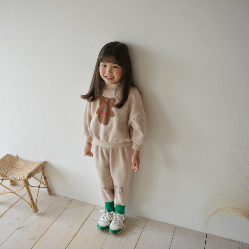 MOMO ANN - Korean Children Fashion - #Kfashion4kids - Bear Top Bottom Set - 9