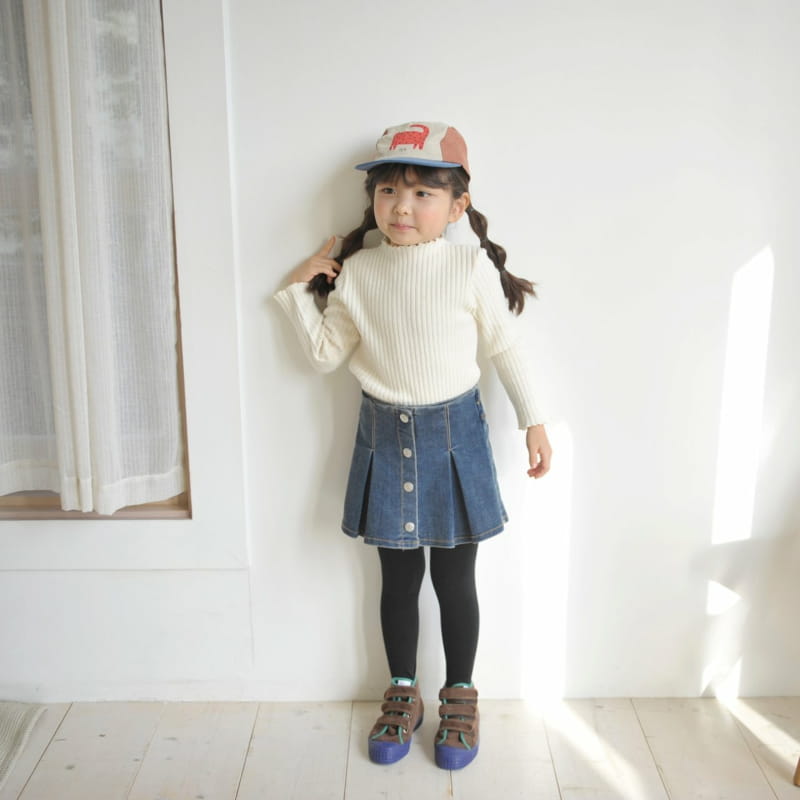 MOMO ANN - Korean Children Fashion - #Kfashion4kids - Rib Fleece Tee - 8