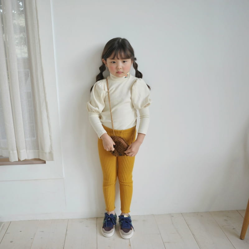 MOMO ANN - Korean Children Fashion - #Kfashion4kids - Rib Fleece Leggings - 4
