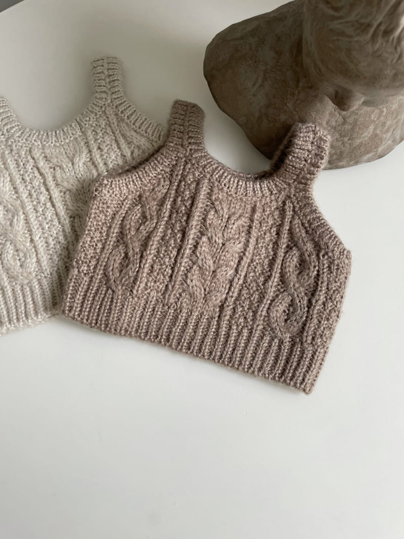 MONBEBE - Korean Children Fashion - #Kfashion4kids - Mom Knit Vest - 4
