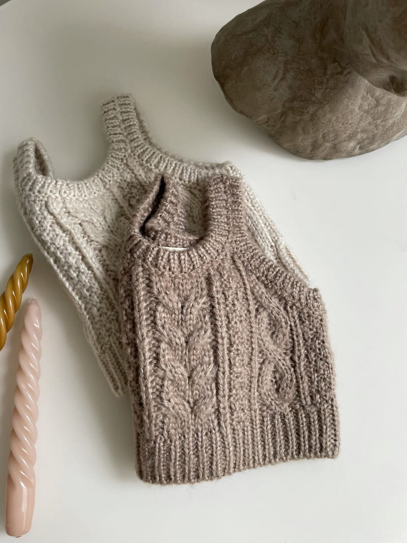 MONBEBE - Korean Children Fashion - #Kfashion4kids - Knit Vest - 2