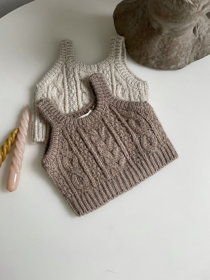 MONBEBE - Korean Children Fashion - #Kfashion4kids - Knit Vest - 3