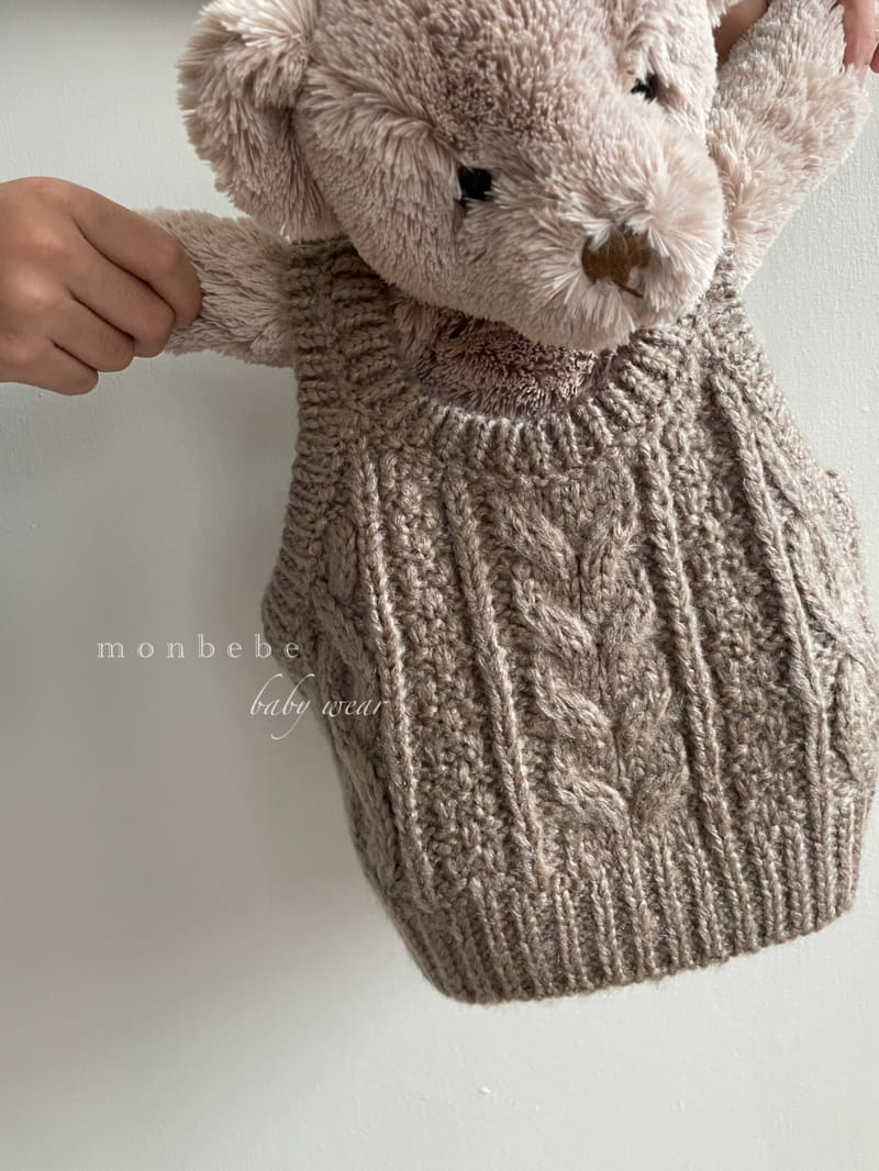 MONBEBE - Korean Children Fashion - #Kfashion4kids - Knit Vest - 4