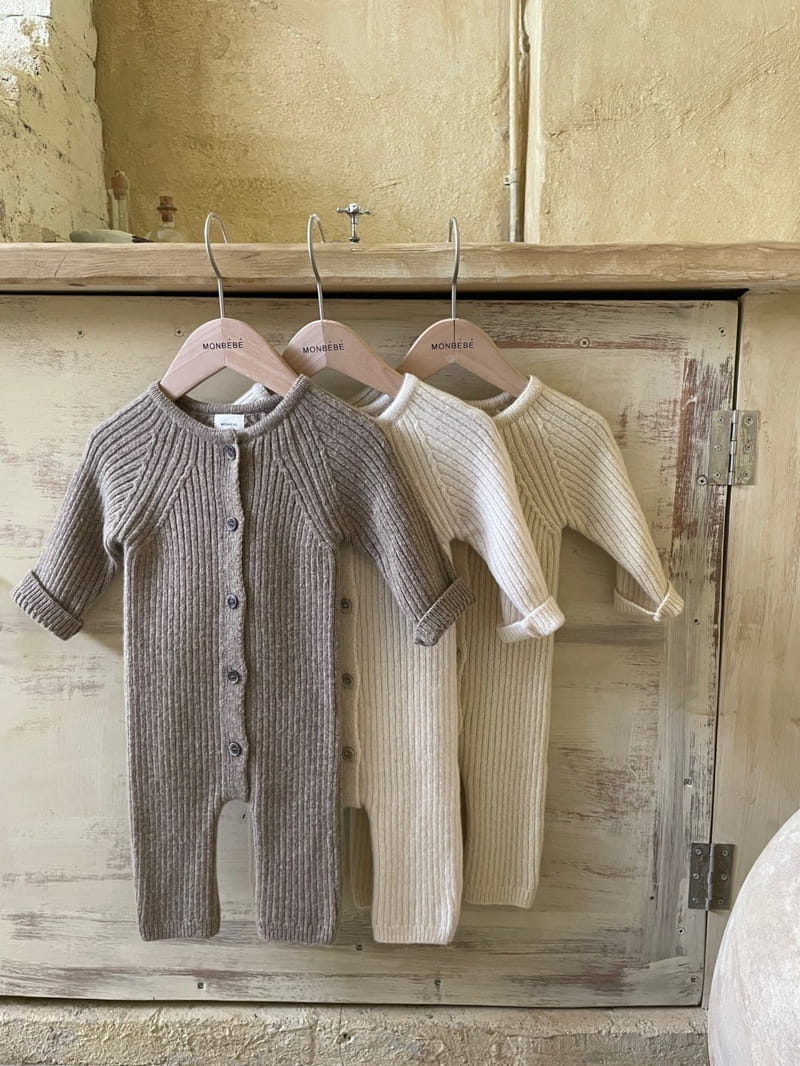 MONBEBE - Korean Children Fashion - #Kfashion4kids - Rib Knit Bodysuit - 4
