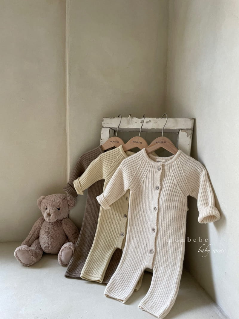MONBEBE - Korean Children Fashion - #Kfashion4kids - Rib Knit Bodysuit - 6