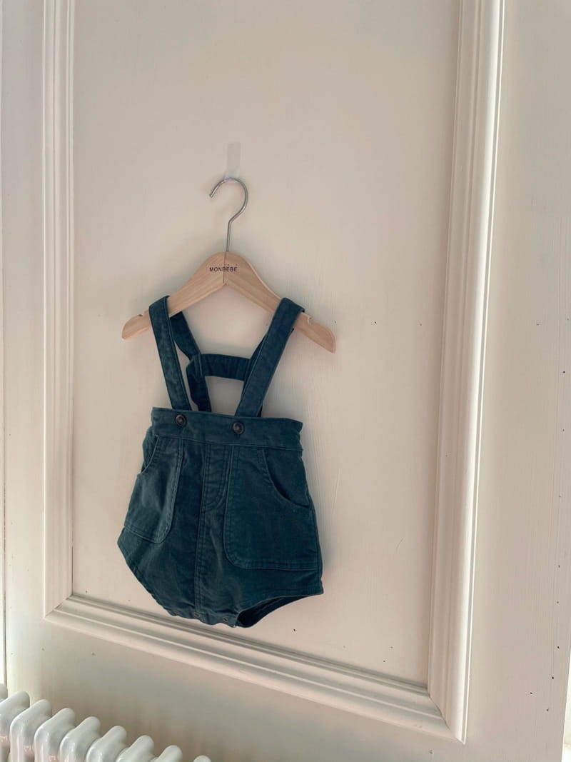 MONBEBE - Korean Children Fashion - #Kfashion4kids - Macaroon Span Dungarees Pants - 3