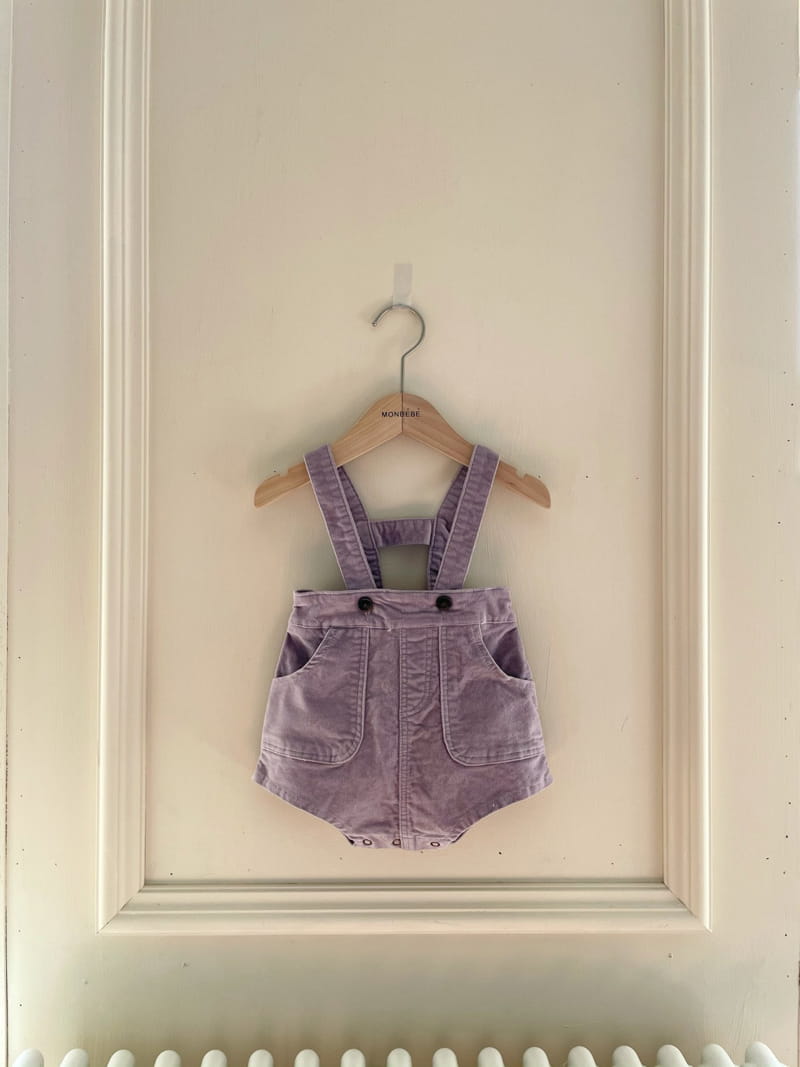 MONBEBE - Korean Children Fashion - #Kfashion4kids - Macaroon Span Dungarees Pants - 4