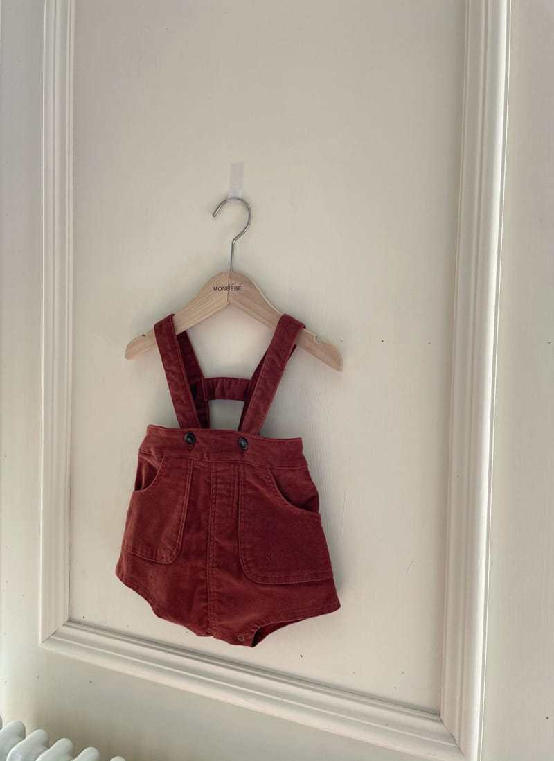 MONBEBE - Korean Children Fashion - #Kfashion4kids - Macaroon Span Dungarees Pants - 5