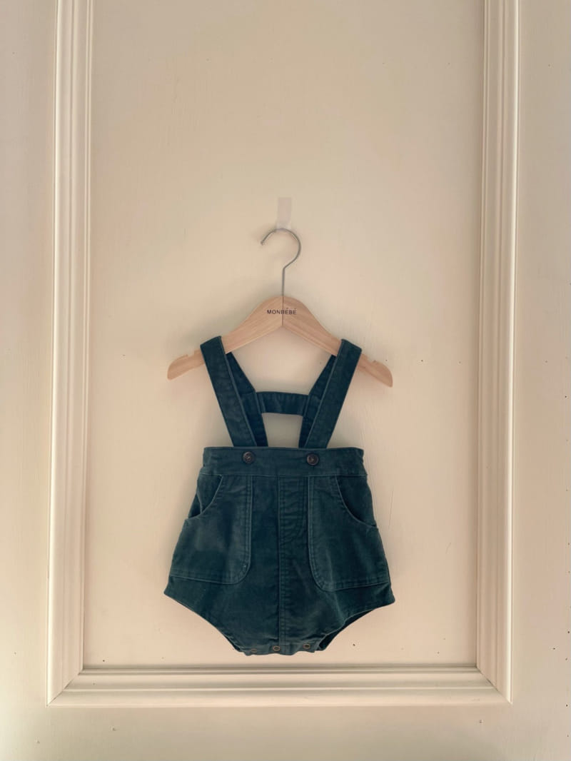MONBEBE - Korean Children Fashion - #Kfashion4kids - Macaroon Span Dungarees Pants - 6