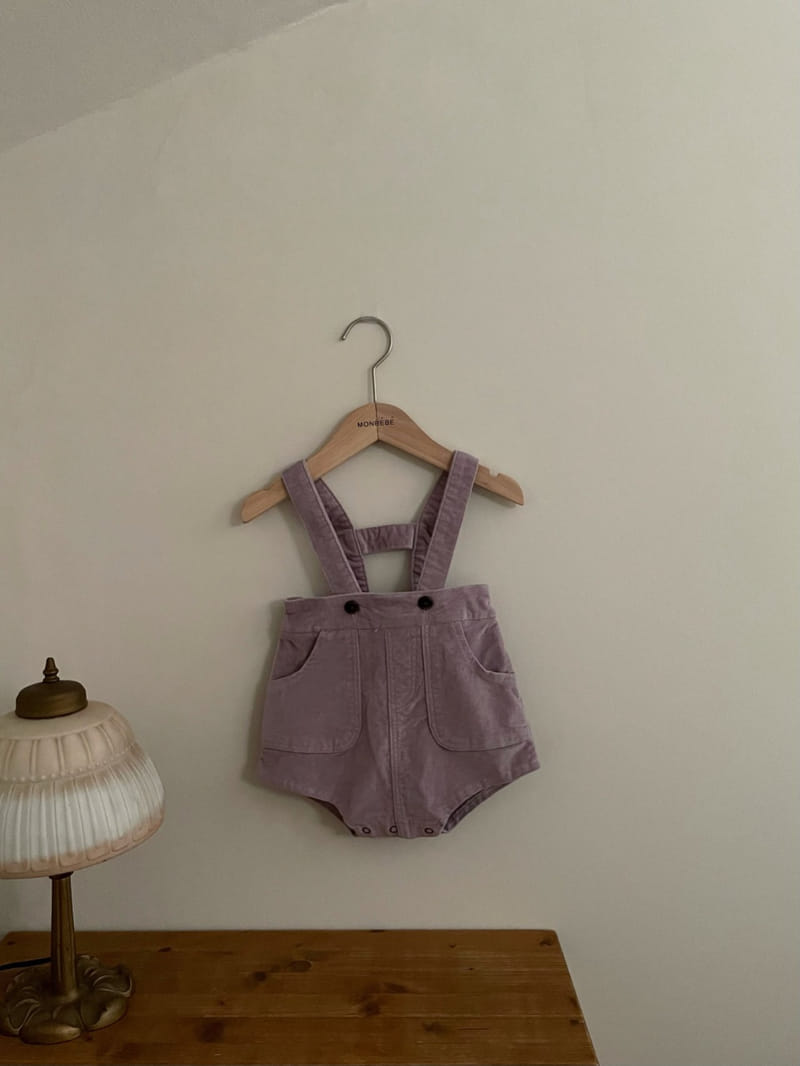 MONBEBE - Korean Children Fashion - #Kfashion4kids - Macaroon Span Dungarees Pants - 7