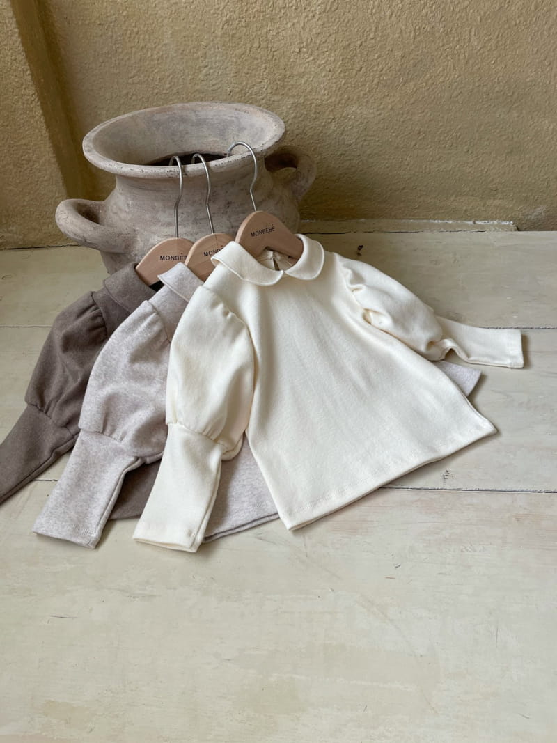 MONBEBE - Korean Children Fashion - #Kfashion4kids - Puff Collar Tee