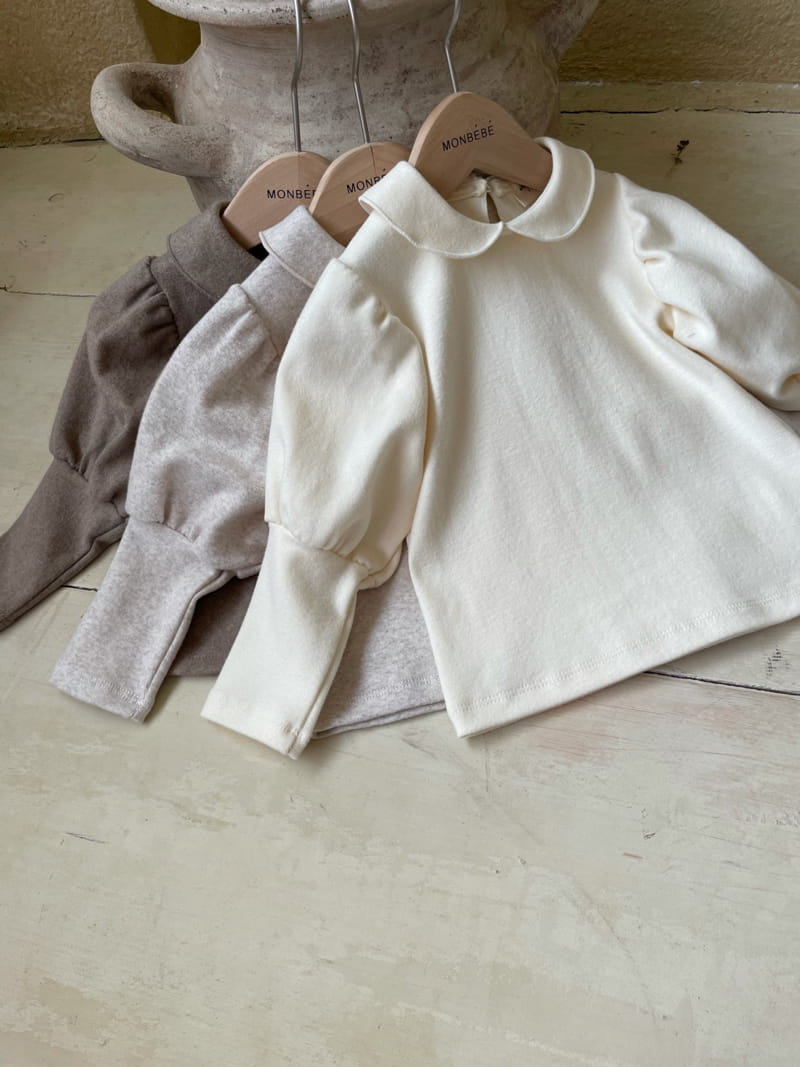 MONBEBE - Korean Children Fashion - #Kfashion4kids - Puff Collar Tee - 3