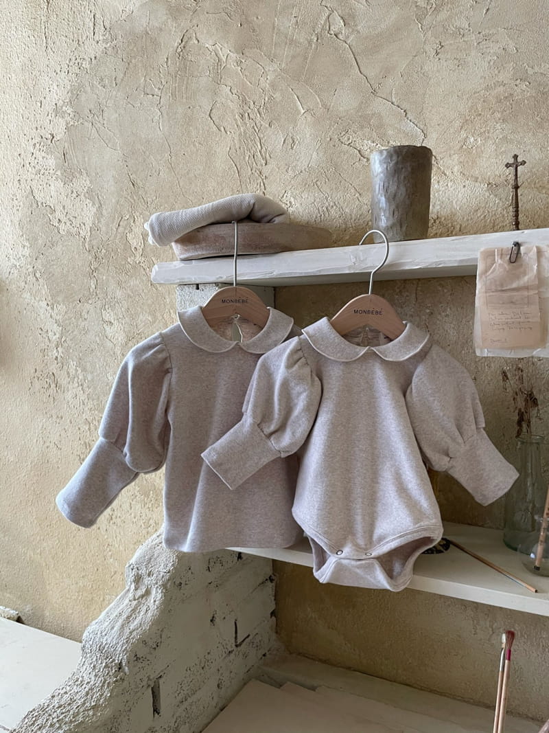 MONBEBE - Korean Children Fashion - #Kfashion4kids - Puff Collar Bodysuit - 9