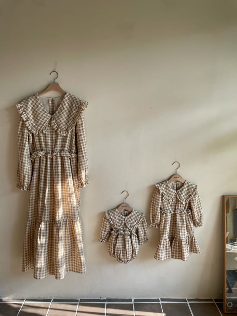 MONBEBE - Korean Children Fashion - #Kfashion4kids - Check Frill One-piece - 10