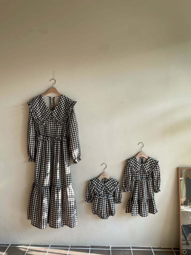 MONBEBE - Korean Children Fashion - #Kfashion4kids - Check Frill One-piece - 11