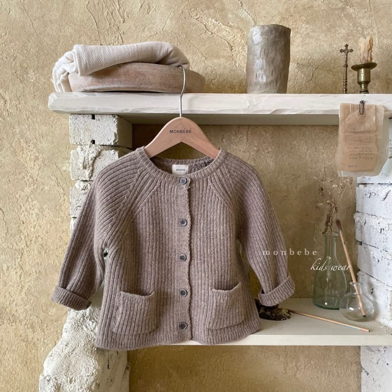 MONBEBE - Korean Children Fashion - #Kfashion4kids - Knit Rib Cardigan