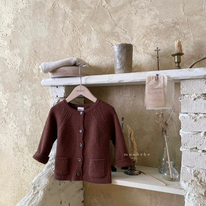 MONBEBE - Korean Children Fashion - #Kfashion4kids - Knit Rib Cardigan - 2