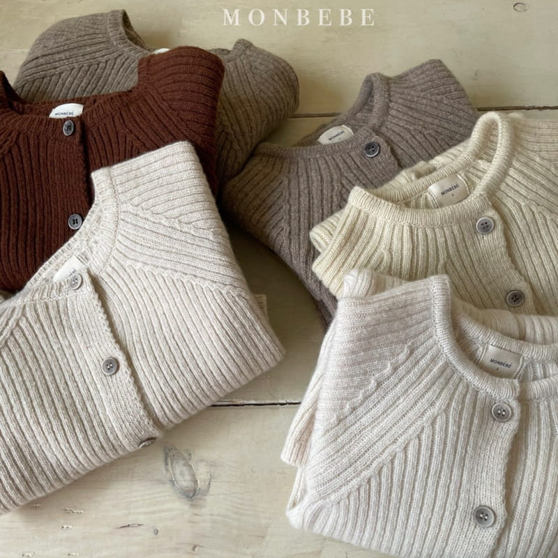 MONBEBE - Korean Children Fashion - #Kfashion4kids - Knit Rib Cardigan - 7