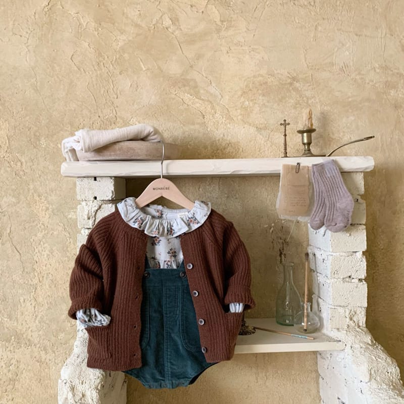 MONBEBE - Korean Children Fashion - #Kfashion4kids - Knit Rib Cardigan - 8