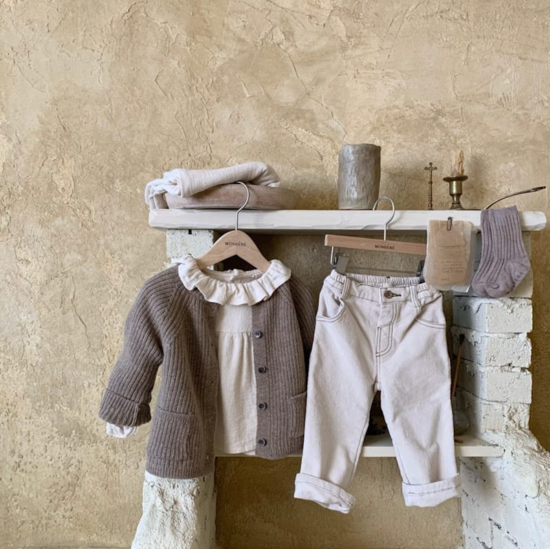 MONBEBE - Korean Children Fashion - #Kfashion4kids - Knit Rib Cardigan - 9
