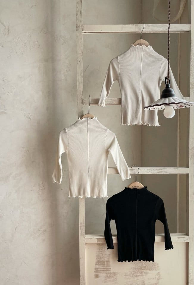 MONBEBE - Korean Children Fashion - #Kfashion4kids - Rib Slim Turtleneck 