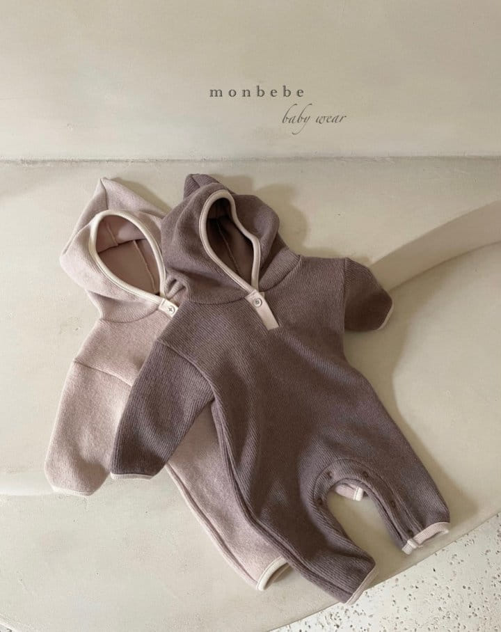 MONBEBE - Korean Children Fashion - #Kfashion4kids - Warm Hoody Bodysuit
