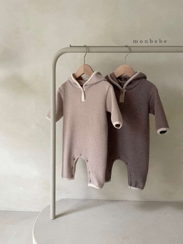 MONBEBE - Korean Children Fashion - #Kfashion4kids - Warm Hoody Bodysuit - 2