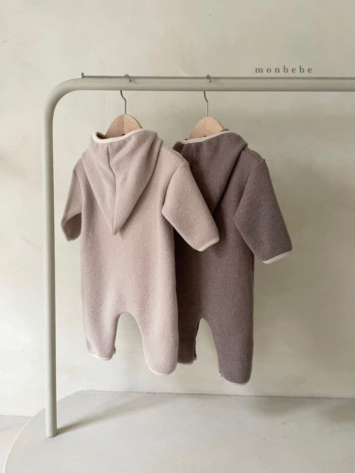 MONBEBE - Korean Children Fashion - #Kfashion4kids - Warm Hoody Bodysuit - 3