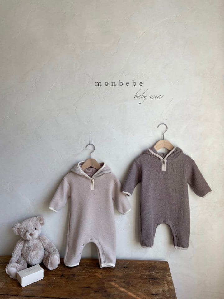 MONBEBE - Korean Children Fashion - #Kfashion4kids - Warm Hoody Bodysuit - 4