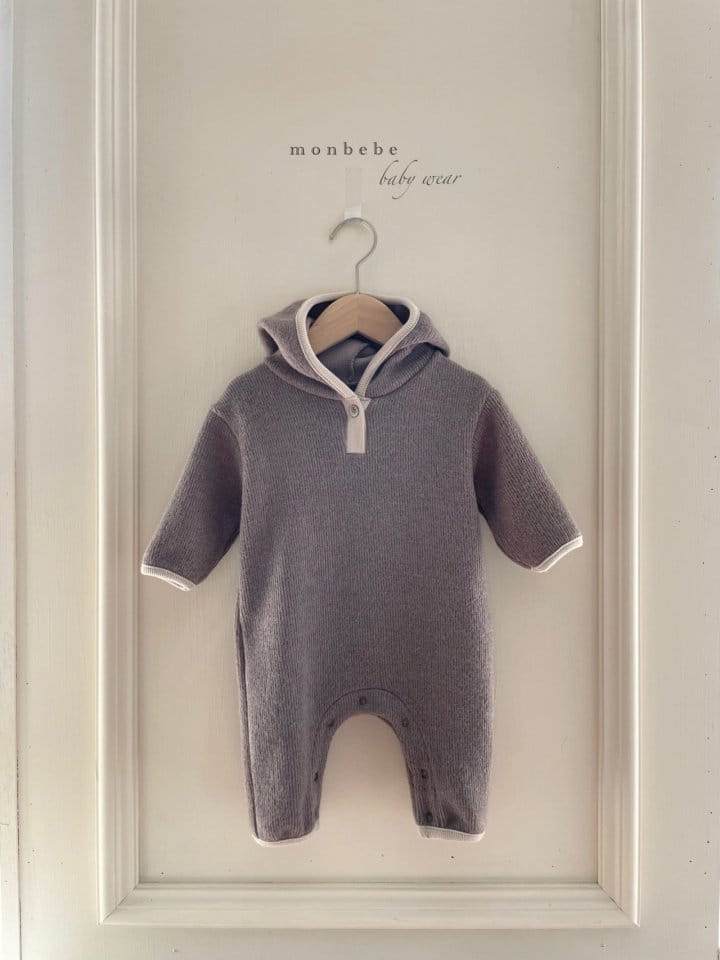 MONBEBE - Korean Children Fashion - #Kfashion4kids - Warm Hoody Bodysuit - 6