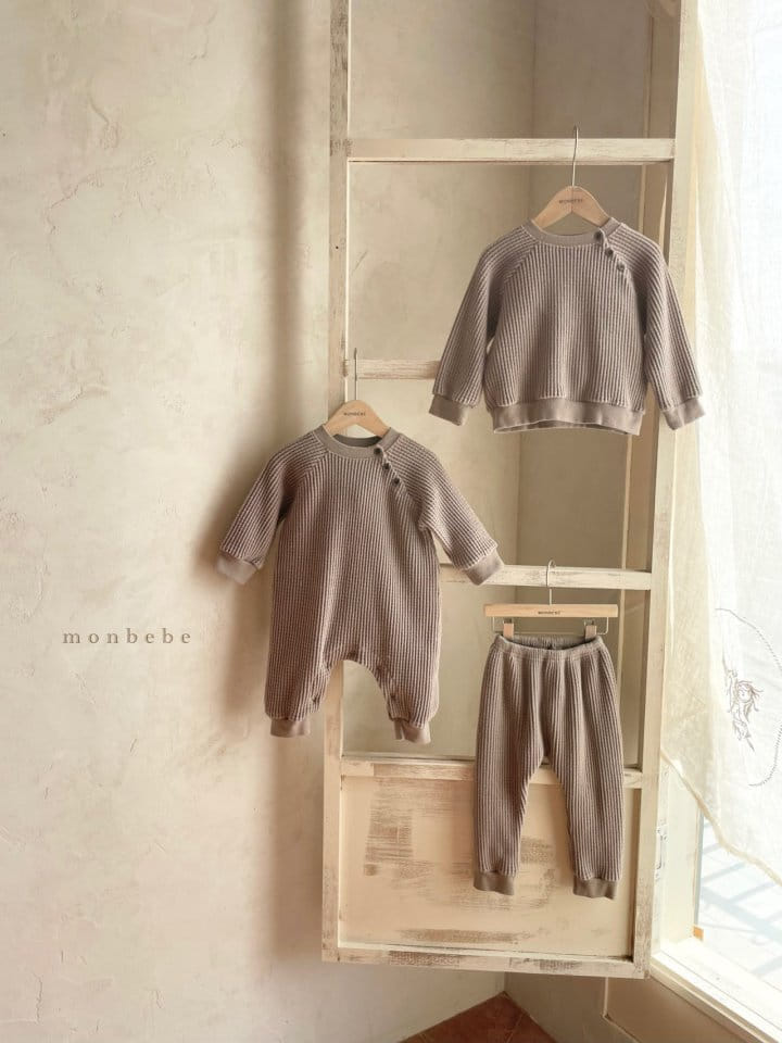 MONBEBE - Korean Children Fashion - #Kfashion4kids - Fleece Waffle Jogger Pants - 11