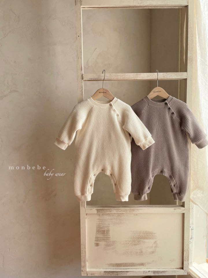 MONBEBE - Korean Children Fashion - #Kfashion4kids - Waffle Boy Bodysuit
