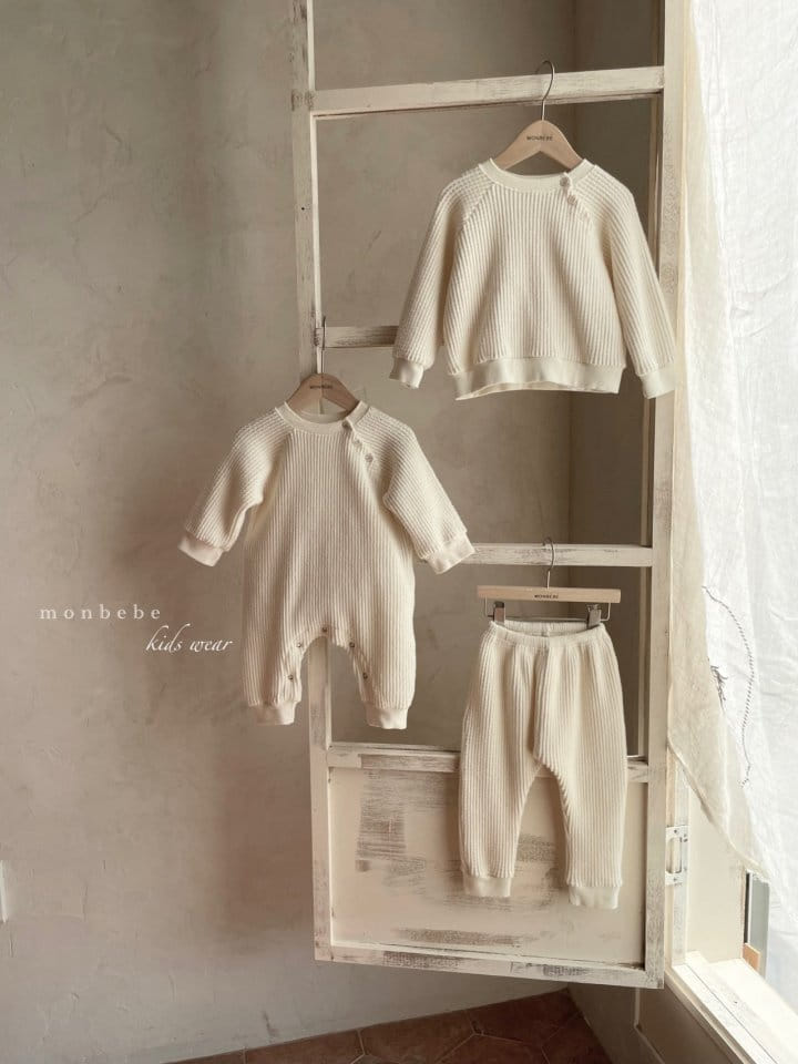 MONBEBE - Korean Children Fashion - #Kfashion4kids - Waffle Boy Bodysuit - 2