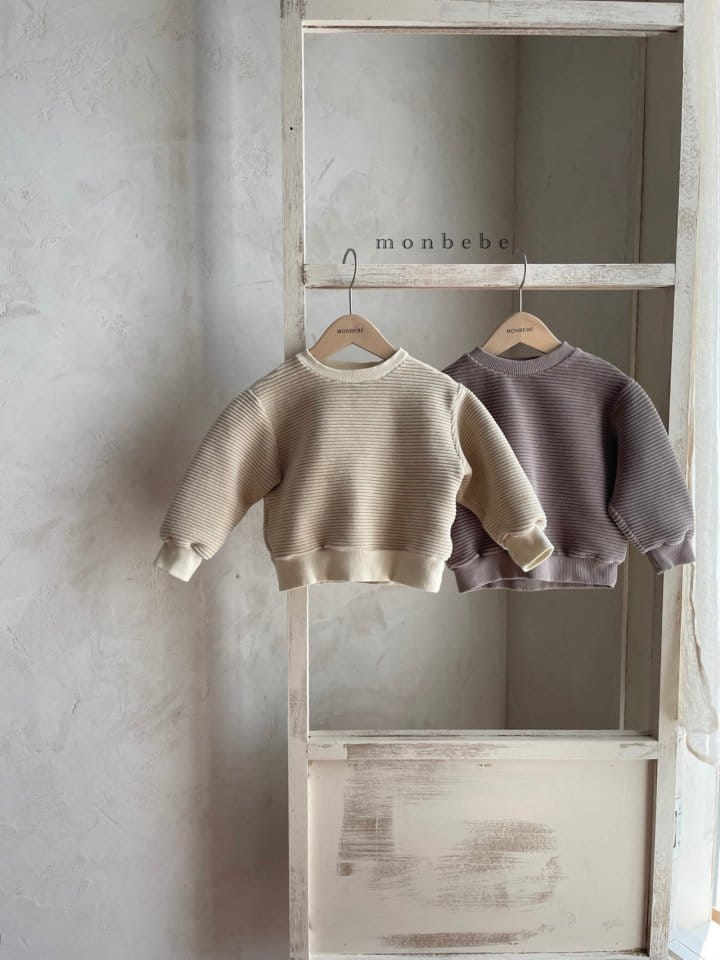 MONBEBE - Korean Children Fashion - #Kfashion4kids - Velour Sweatshirt - 2