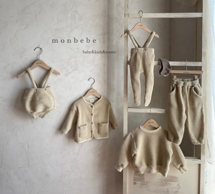 MONBEBE - Korean Children Fashion - #Kfashion4kids - Velour Dungarees Bloomer - 9