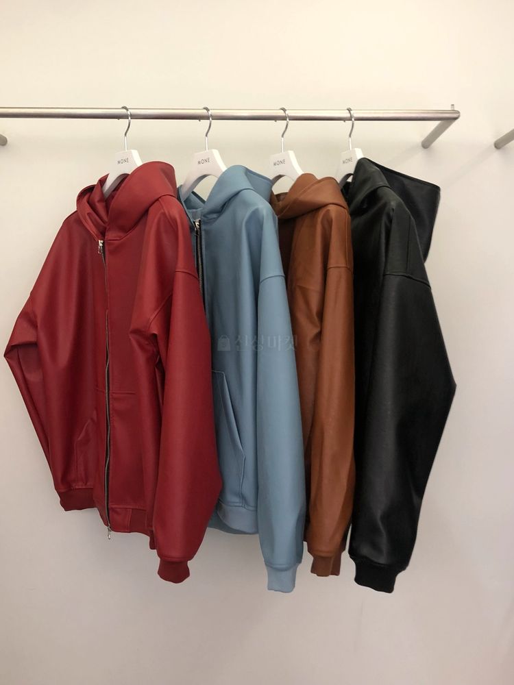 MONE - Korean Children Fashion - #Kfashion4kids - Lorie Leather Hoody Zip-up - 4