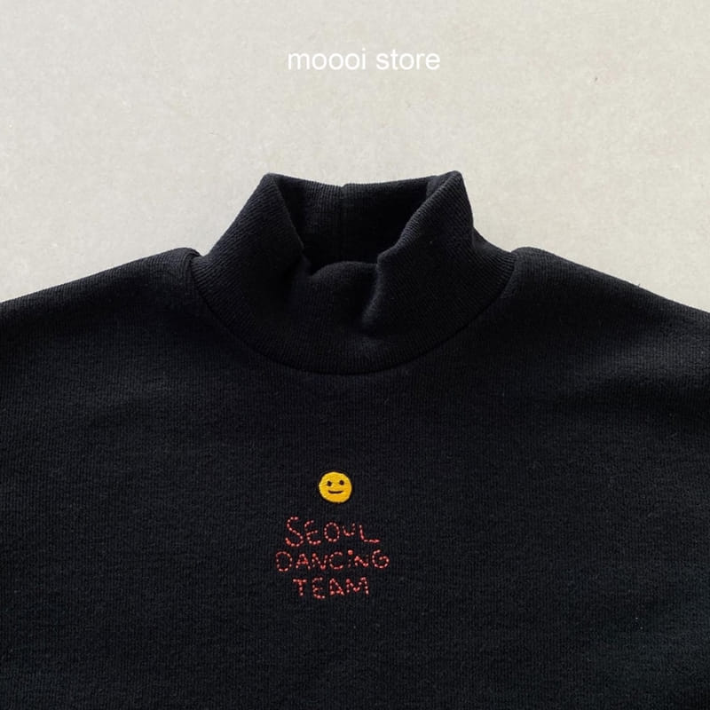 MOOI STORE - Korean Children Fashion - #Kfashion4kids - Dancing Embroidey Turtleneck Tee - 9