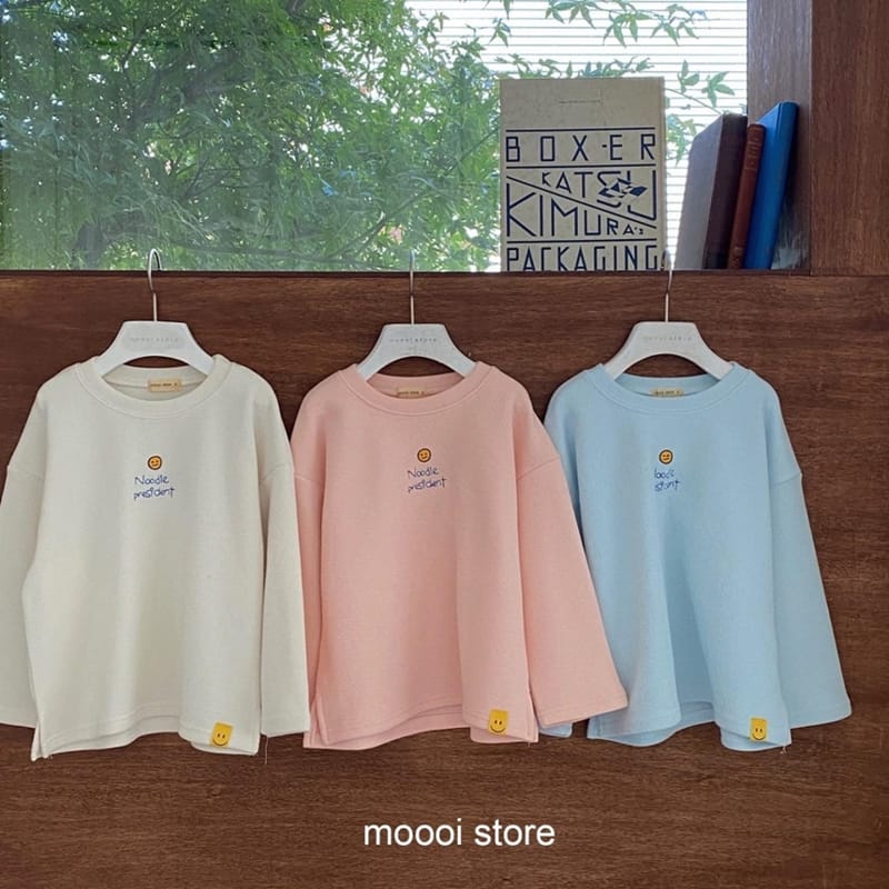 MOOI STORE - Korean Children Fashion - #Kfashion4kids - Noodle Embroidery Round Tee - 9