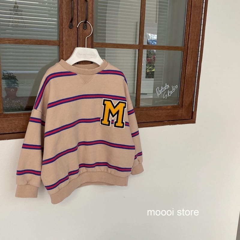 MOOI STORE - Korean Children Fashion - #Kfashion4kids - Patch Stripes Sweatshirt - 5