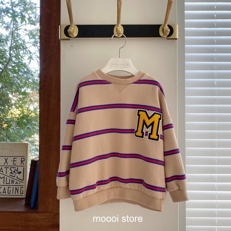 MOOI STORE - Korean Children Fashion - #Kfashion4kids - Patch Stripes Sweatshirt - 7