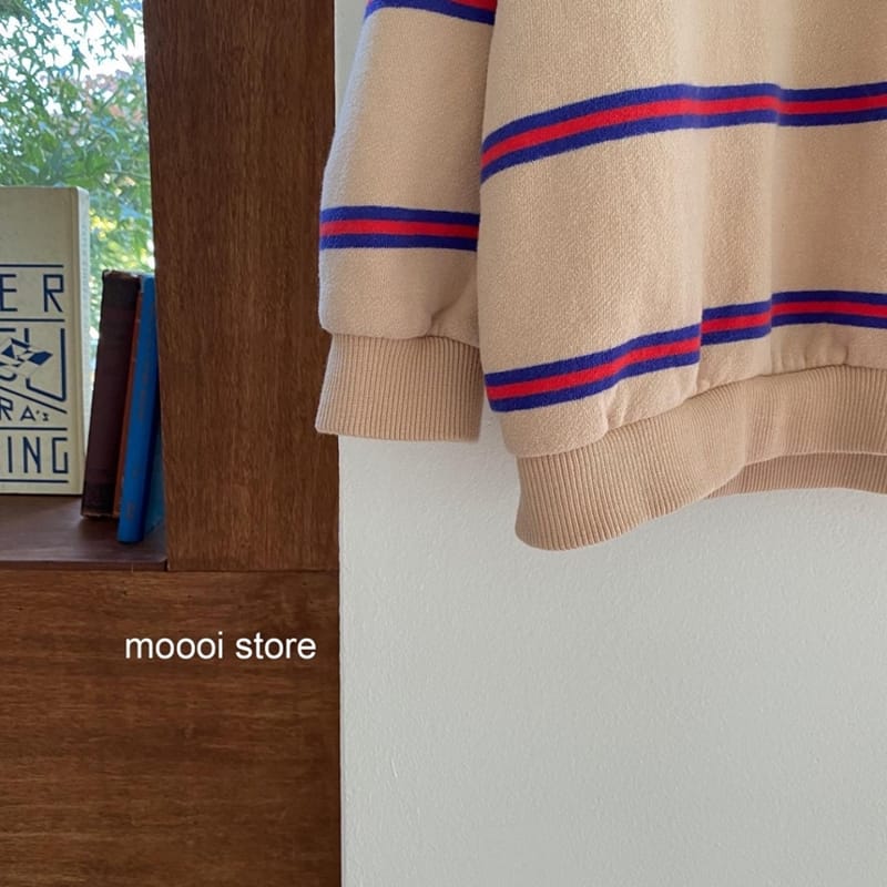 MOOI STORE - Korean Children Fashion - #Kfashion4kids - Patch Stripes Sweatshirt - 8