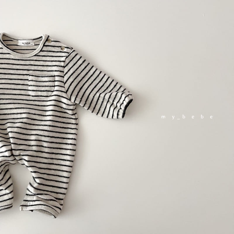 MY BEBE - Korean Children Fashion - #Kfashion4kids - Shamood Bodysuit with Bonnet - 6