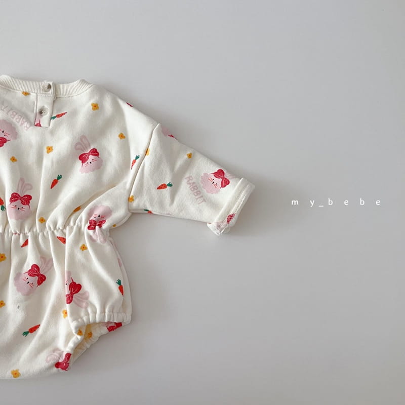 MY BEBE - Korean Children Fashion - #Kfashion4kids - Fleece Bending Bodysuit - 12