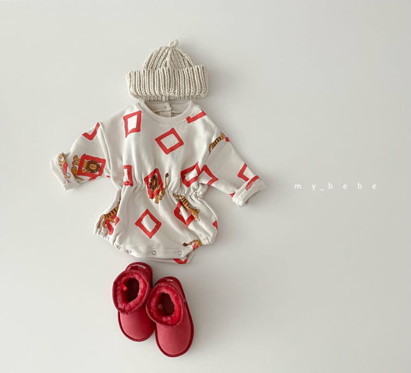 MY BEBE - Korean Children Fashion - #Kfashion4kids - Fleece Bending Bodysuit - 2