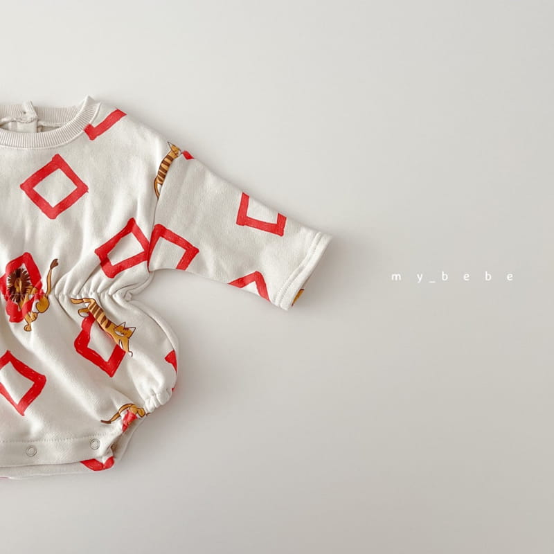 MY BEBE - Korean Children Fashion - #Kfashion4kids - Fleece Bending Bodysuit - 6